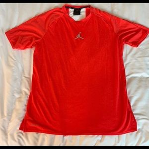 Neon red/orange air Jordan short sleeve T-shirt